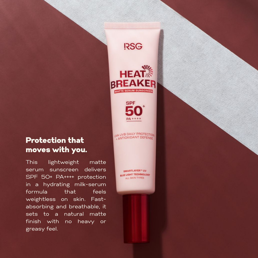 RSG Ready Set Glow Heatbreaker Matte Serum Sunscreen SPF 50+ PA++++