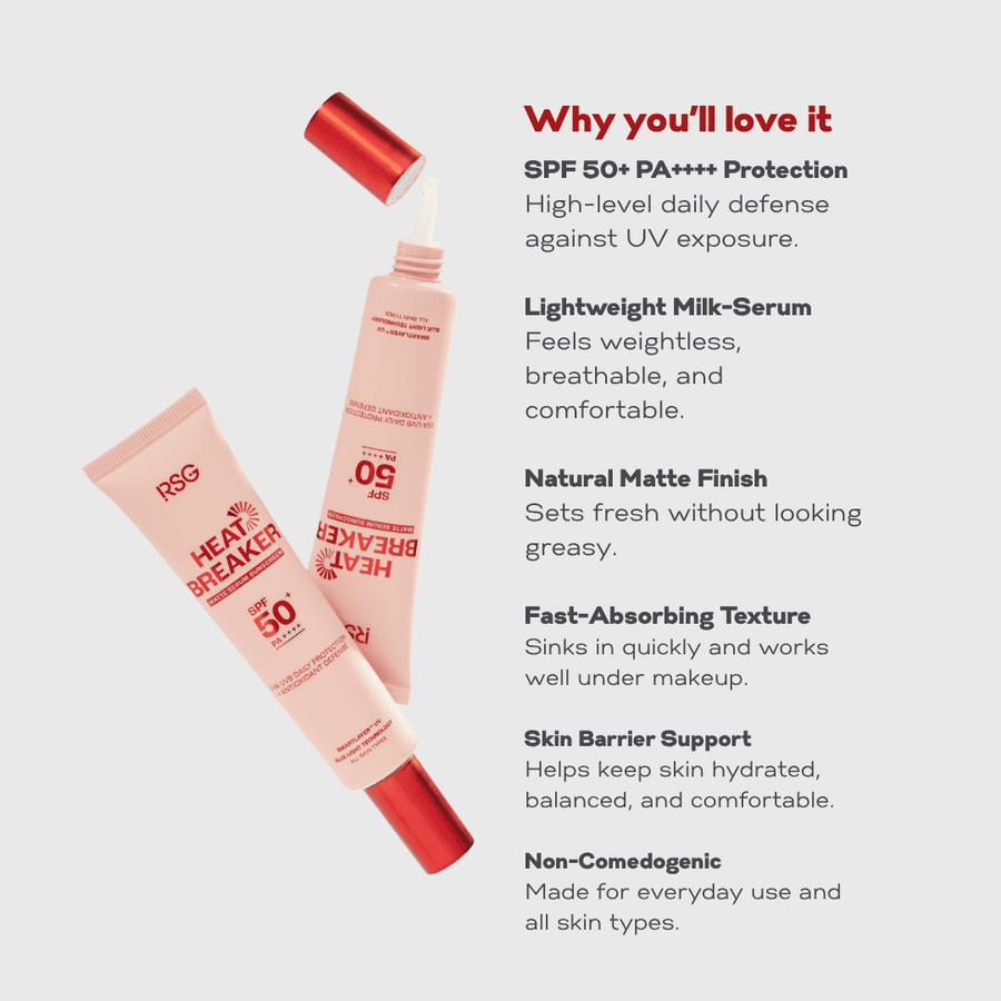 RSG Heatbreaker Matte Serum Sunscreen - Ready Set Glow PH