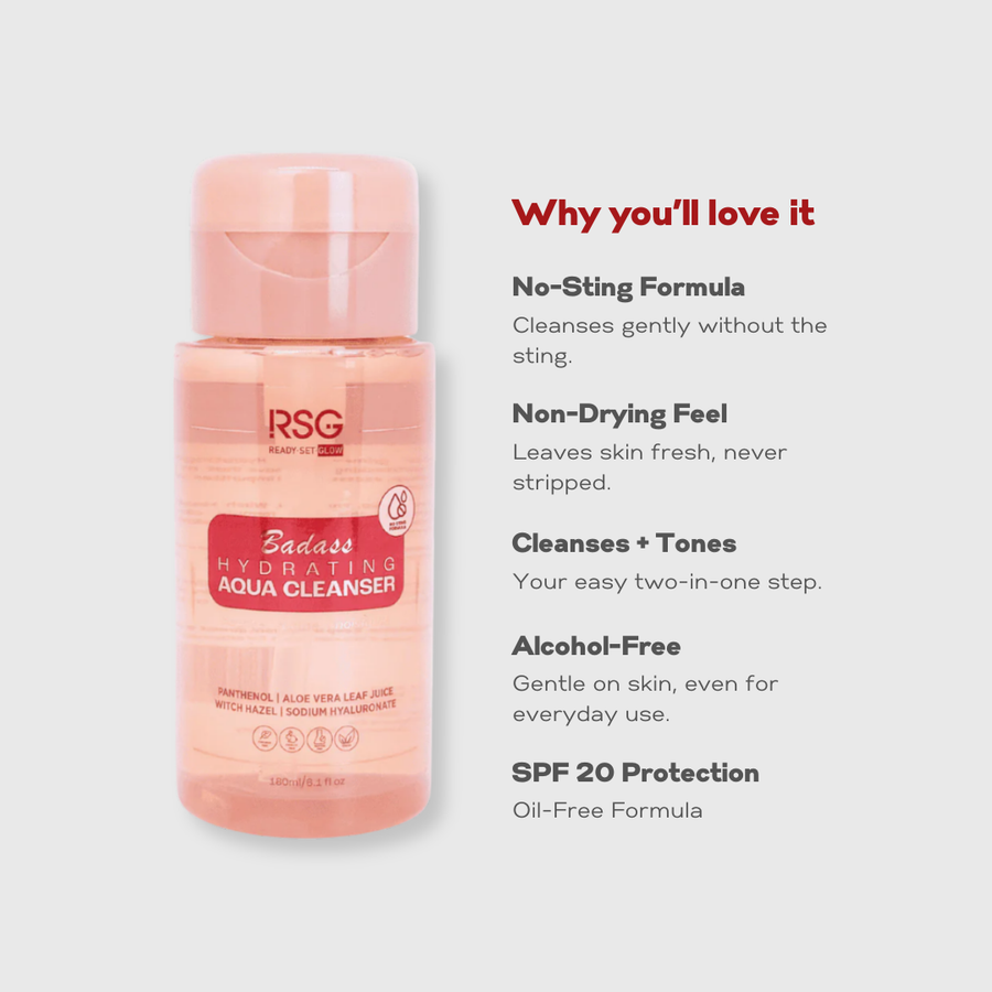 RSG Badass Hydrating Aqua Cleanser - Ready Set Glow PH