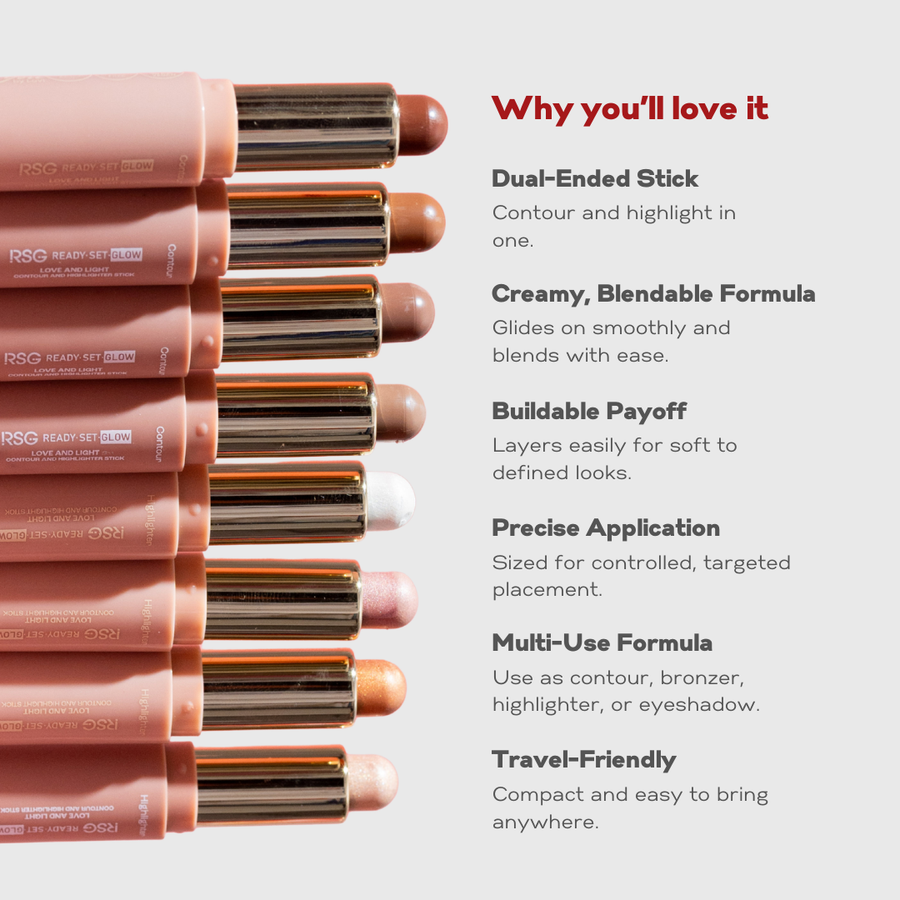 RSG x LOVI - Love and Light Contour and Highlighter Stick - Ready Set Glow PH