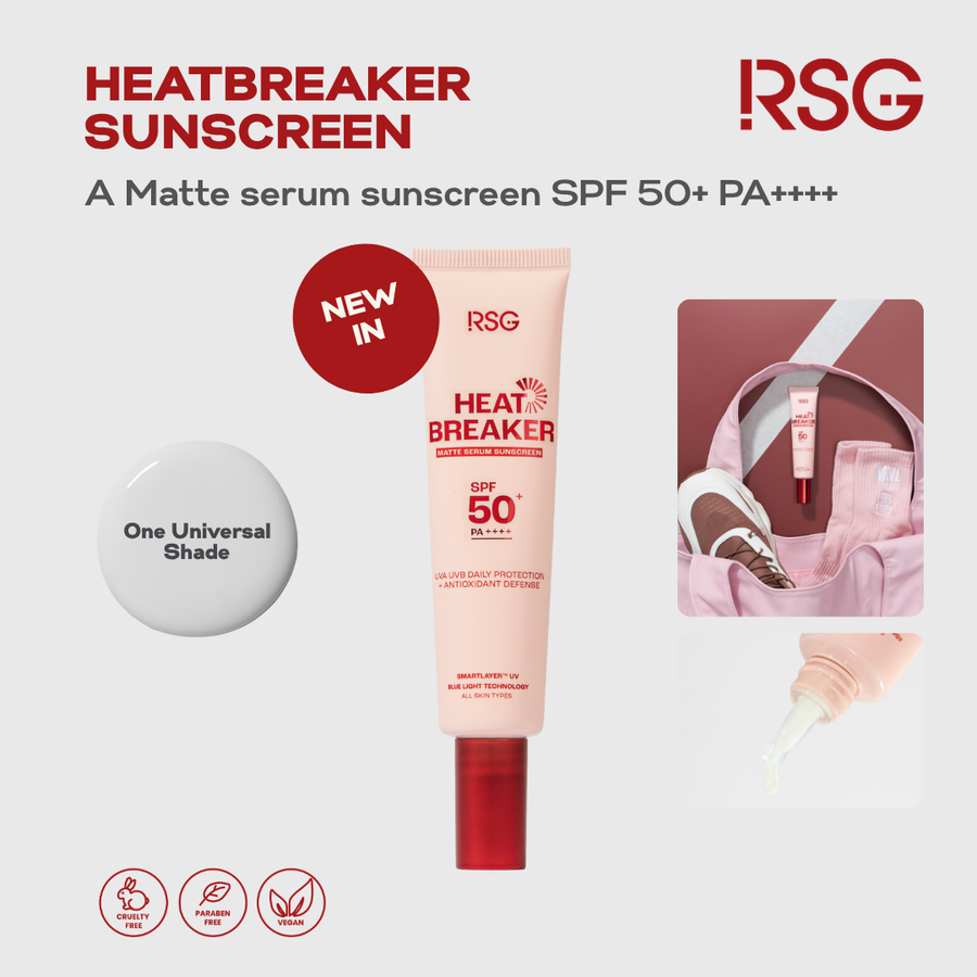 RSG Ready Set Glow Heatbreaker Matte Serum Sunscreen SPF 50+ PA++++