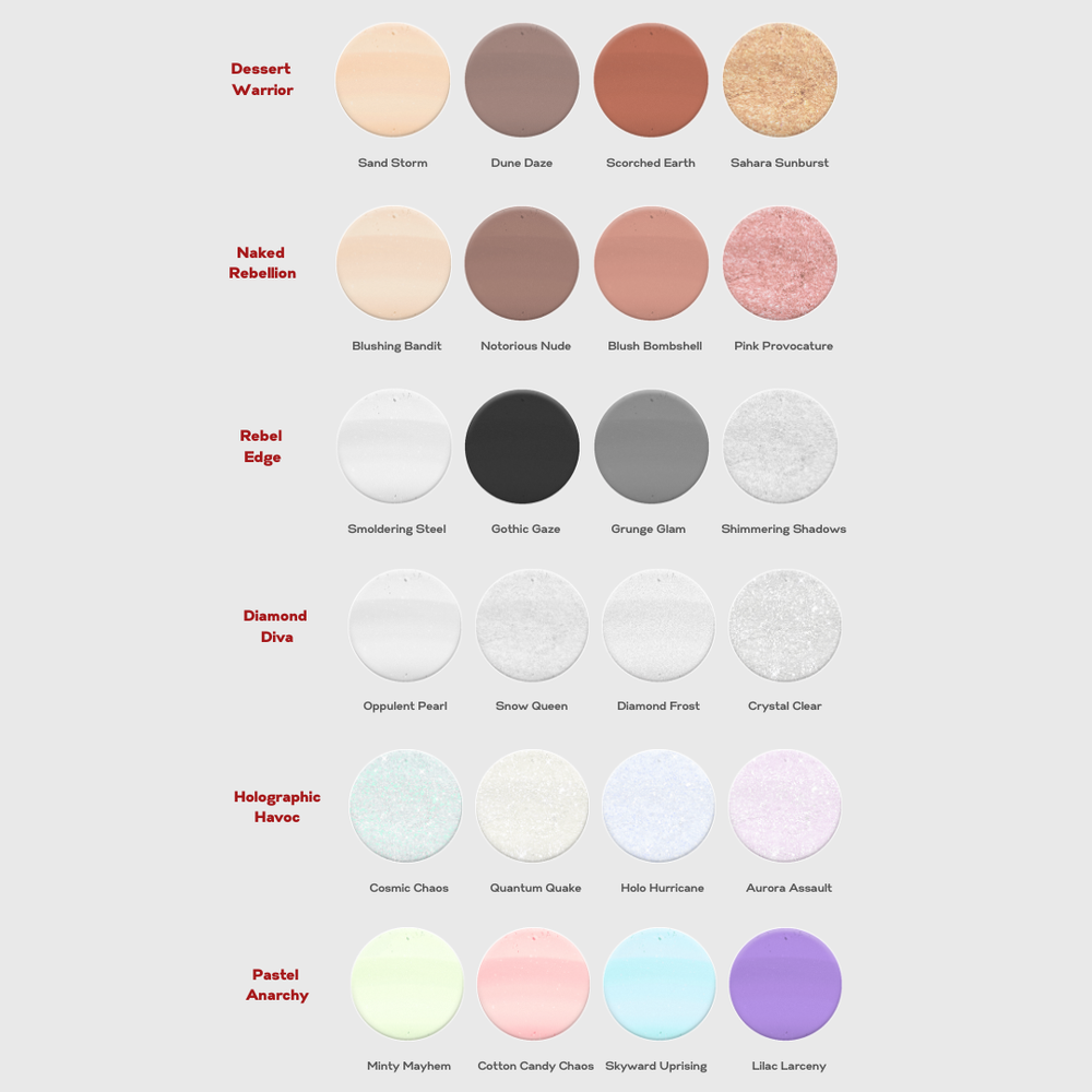 RSG Badass Eyeshadow Palette — Shade Guide