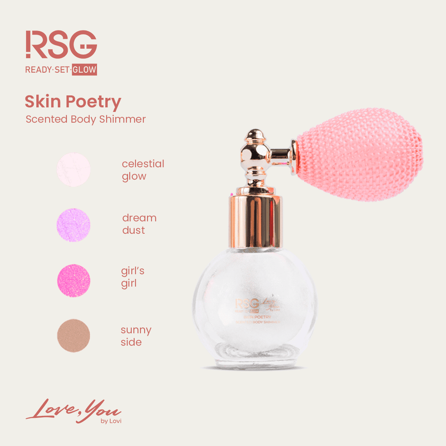 RSG Ready Set Glow Glow Getter Duo l Face and Body Mist & Skin Poetry Body Shimmer w/ RSG Holiday Gift Paper Bag - Ready Set Glow PH